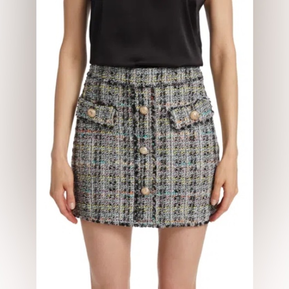 Generation Love Multicolor Tweed Blazer (XL)& Skirt Set (Size 12) - Picture 2 of 7